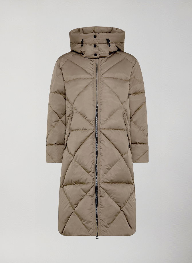 Cortina - Long Down Jacket #Light Beige