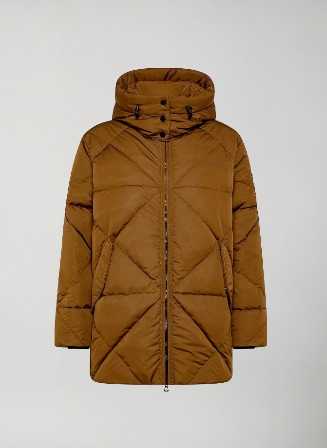 Cortina - Mid Down Jacket #Cocoa