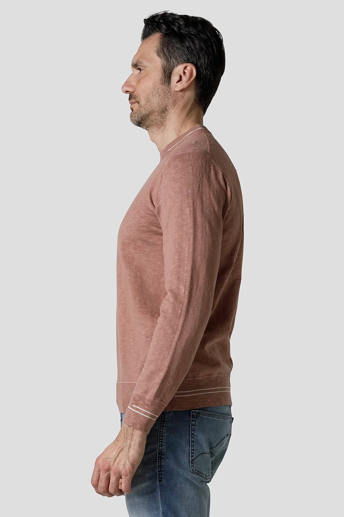 Marine Crew-Neck #Antique Pink