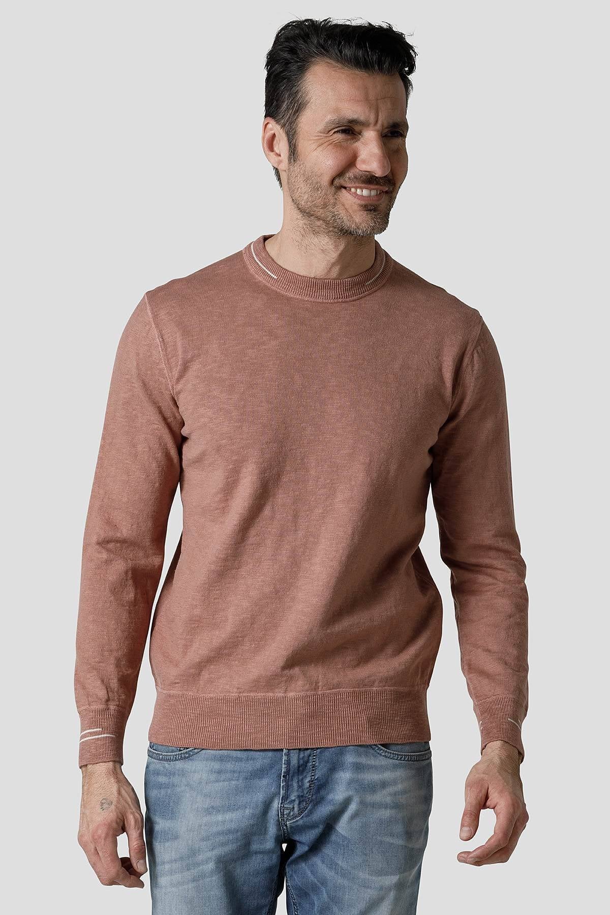 Marine Crew-Neck #Antique Pink
