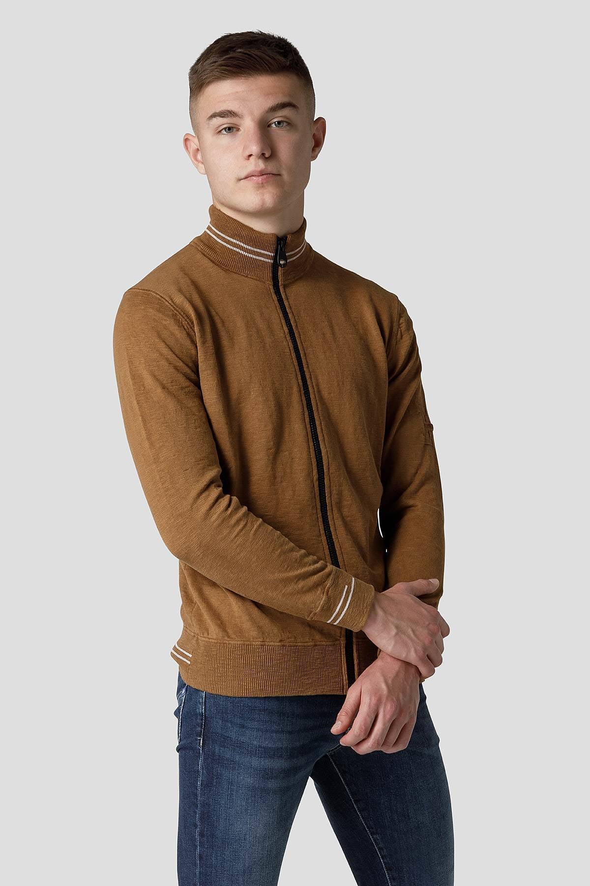 Marine Cardigan #Camel