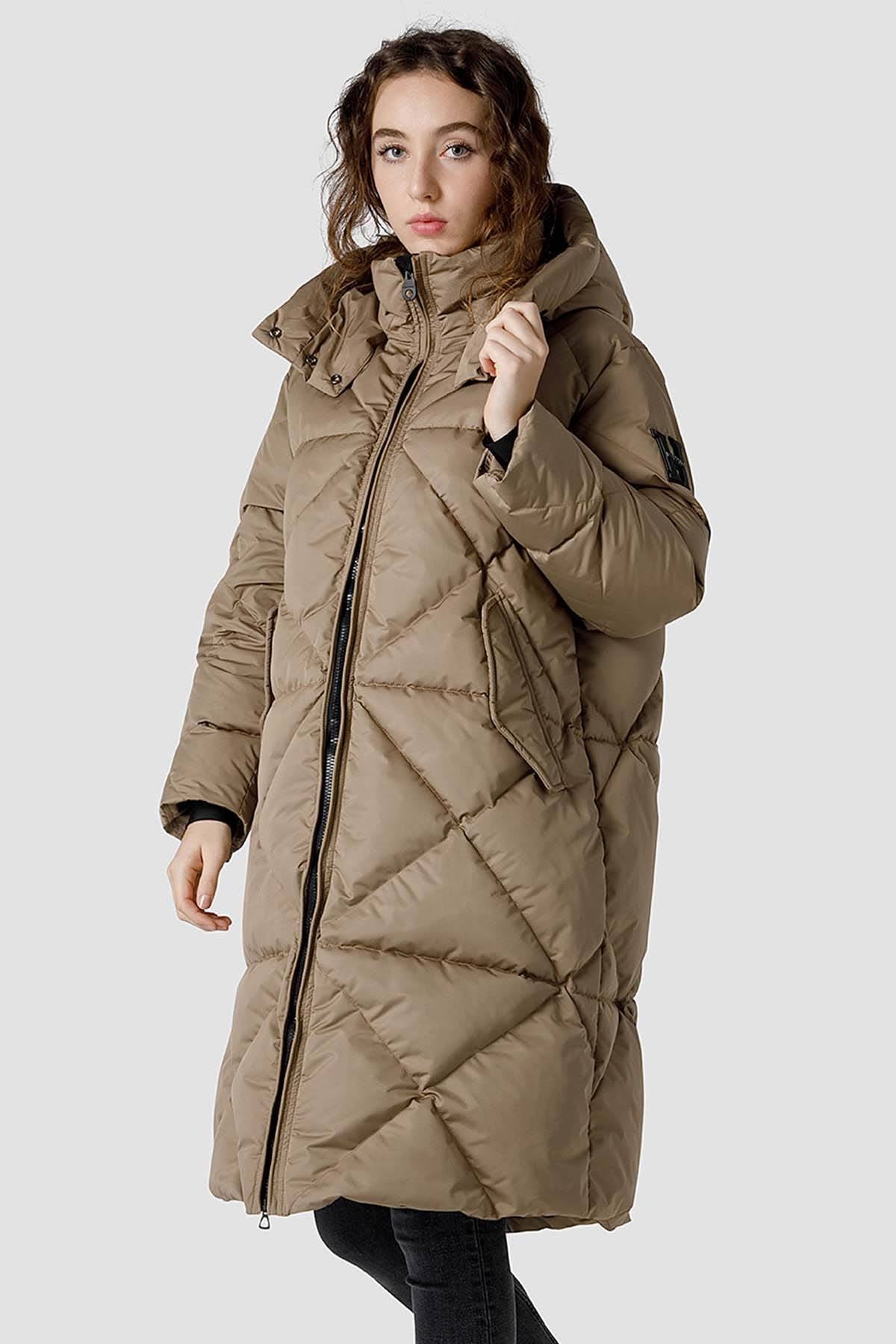 Cortina - Long Down Jacket #Light Beige