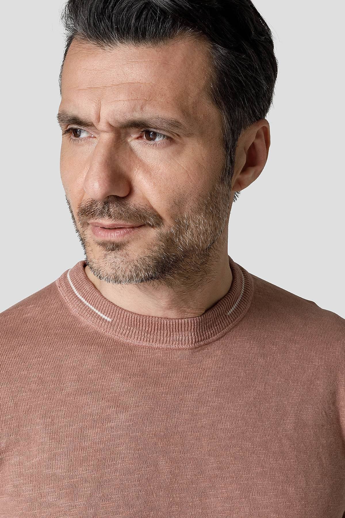 Marine Crew-Neck #Antique Pink