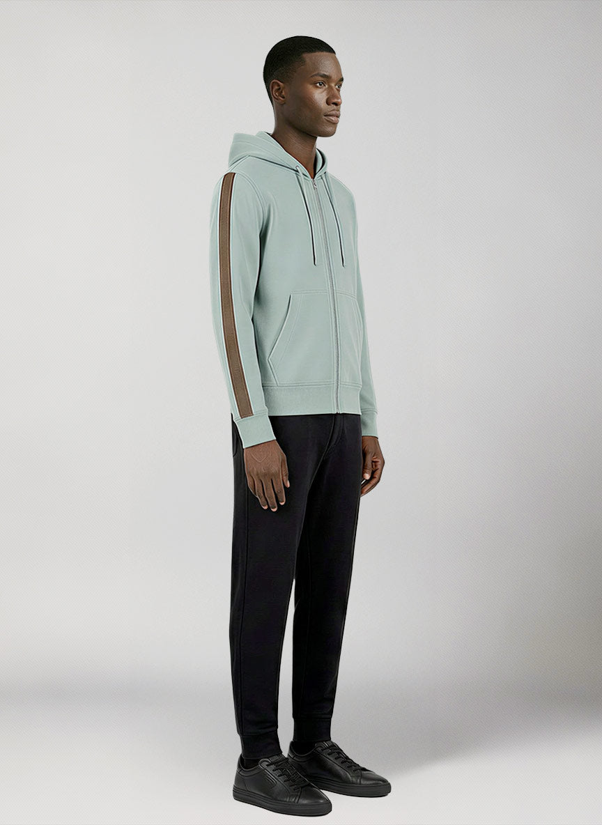 Felpa con zip e cappuccio regular fit Sparta Sweatshirt modello lato 