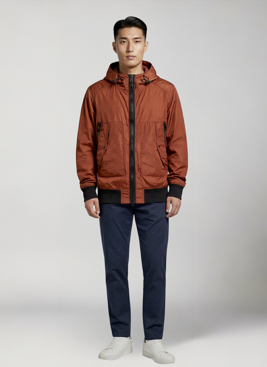 Giacca bomber mezza stagione uomo Luton Bomber Modello fronte 