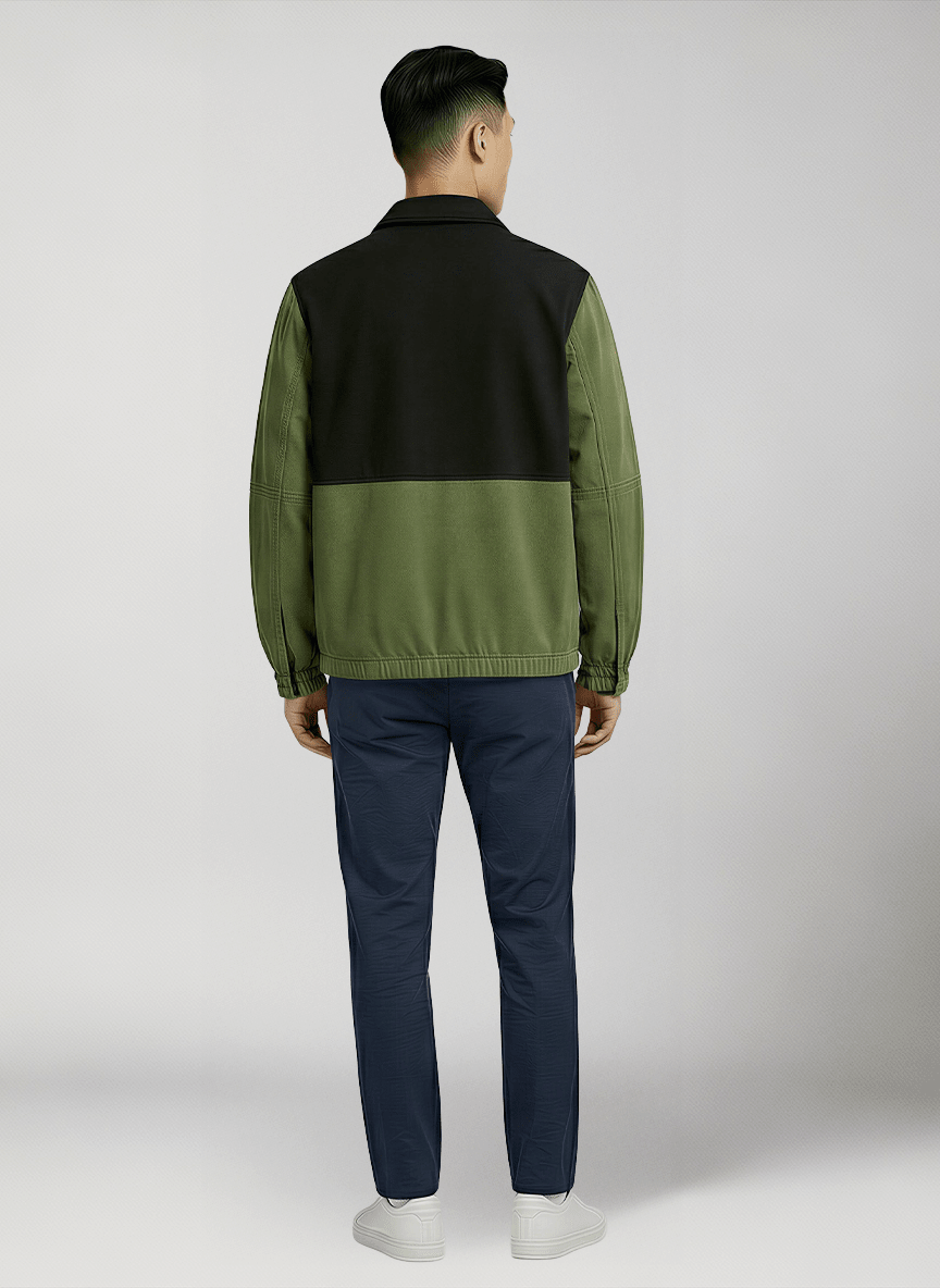 Giacca bomber uomo bicolore in cotone - Ronsell Jacket Modello Retro 