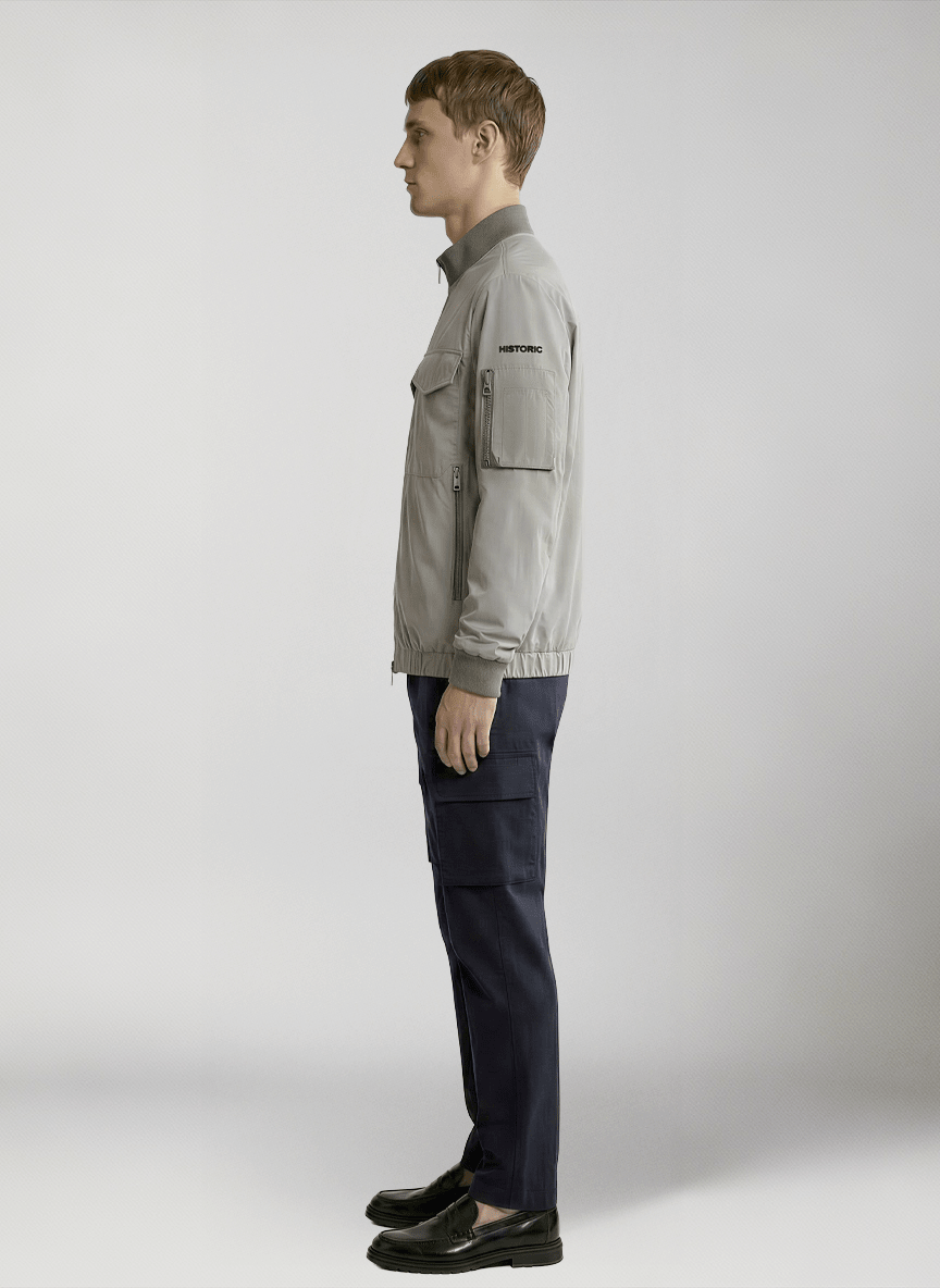 Giacca uomo con trattamento antigoccia Navigli Jacket modello lato 