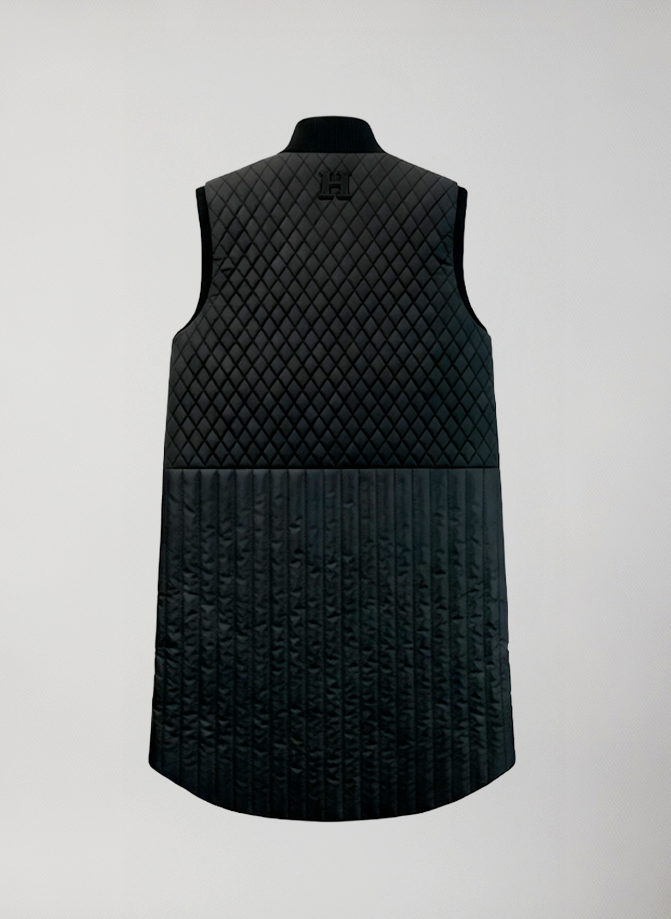 Gilet lungo comfort fit donna mezza stagione Wallace vest retro 