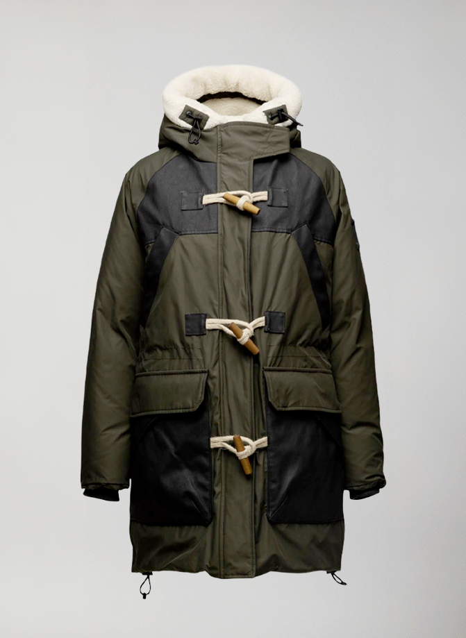 Parka Oversize Donna in Piuma d'Anatra Antipioggia - Polaris Parka #Dark Green - Dark Green