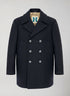eacoat Jacket Uomo Doppiopetto con Bottoni in Metallo #Dark Blue