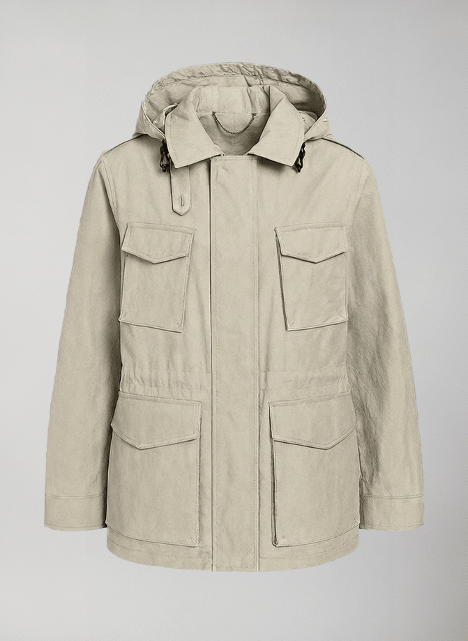 Aron Field Jacket #Beige - Beige