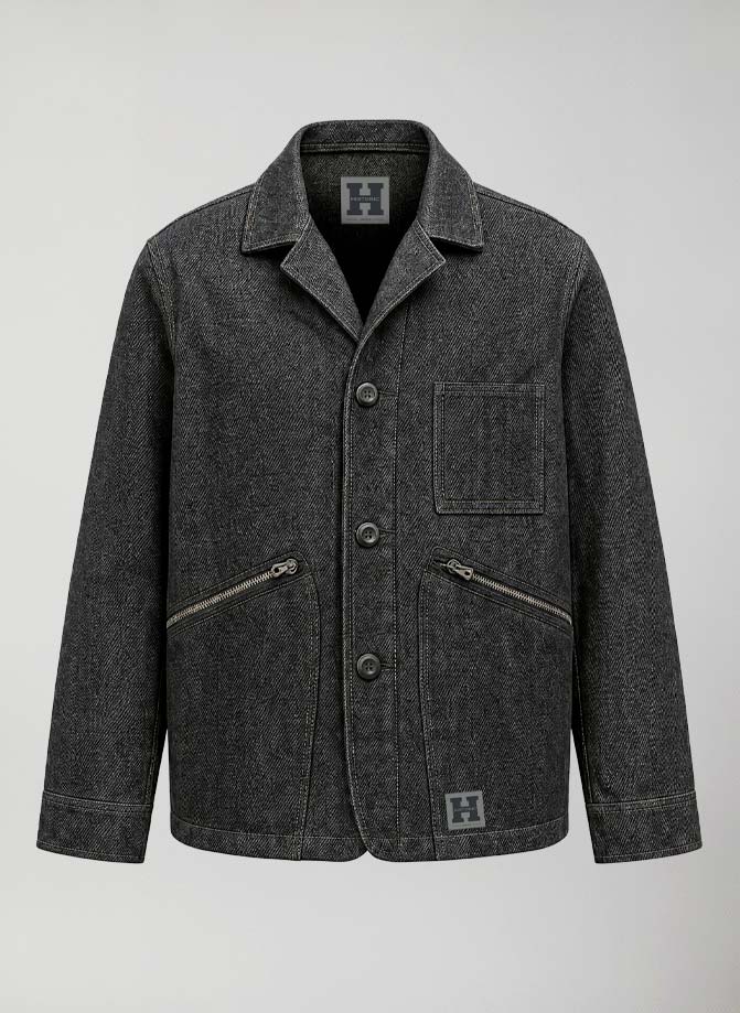 blazer casual comfort uomo carmac jacket #Black - Black