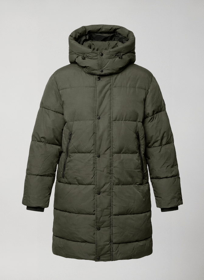 Hamar Coat #Dark Green - Dark Green