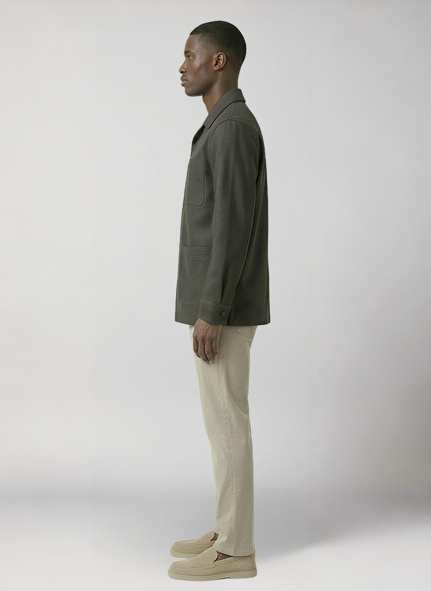 Giacca a camicia Almeria Overshirt laterale 