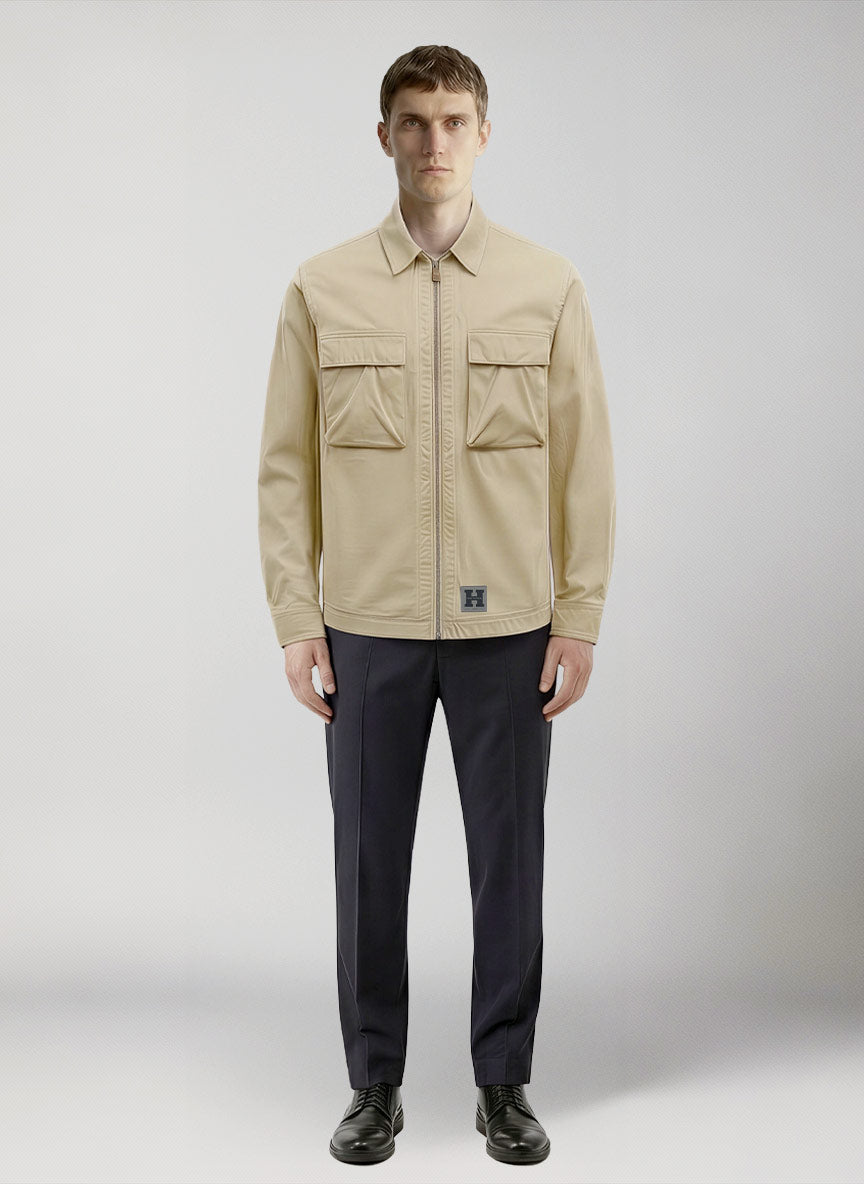 giacca a camicia regular fit uomo steele overshirt modello fronte 