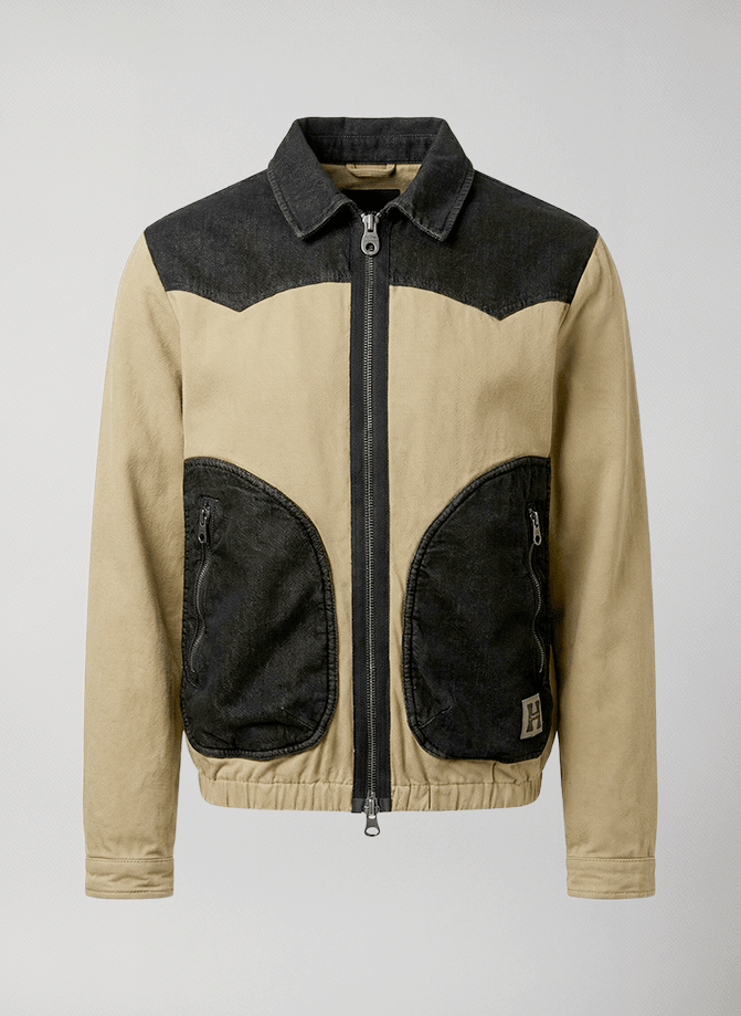 giacca bomber comfort fit bicolore skookum jacket #Beige - Beige