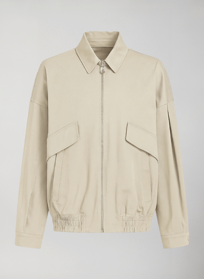 giacca bomber donna mezza stagione delfi jacket #Beige - Beige