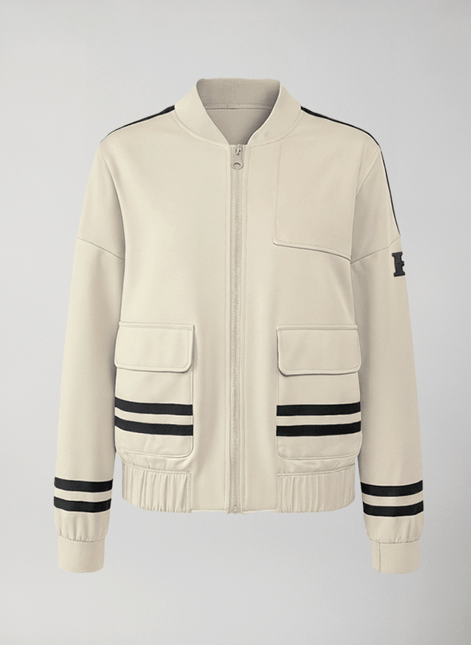 giacca bomber donna mezza stagione ivissa #Beige - Beige