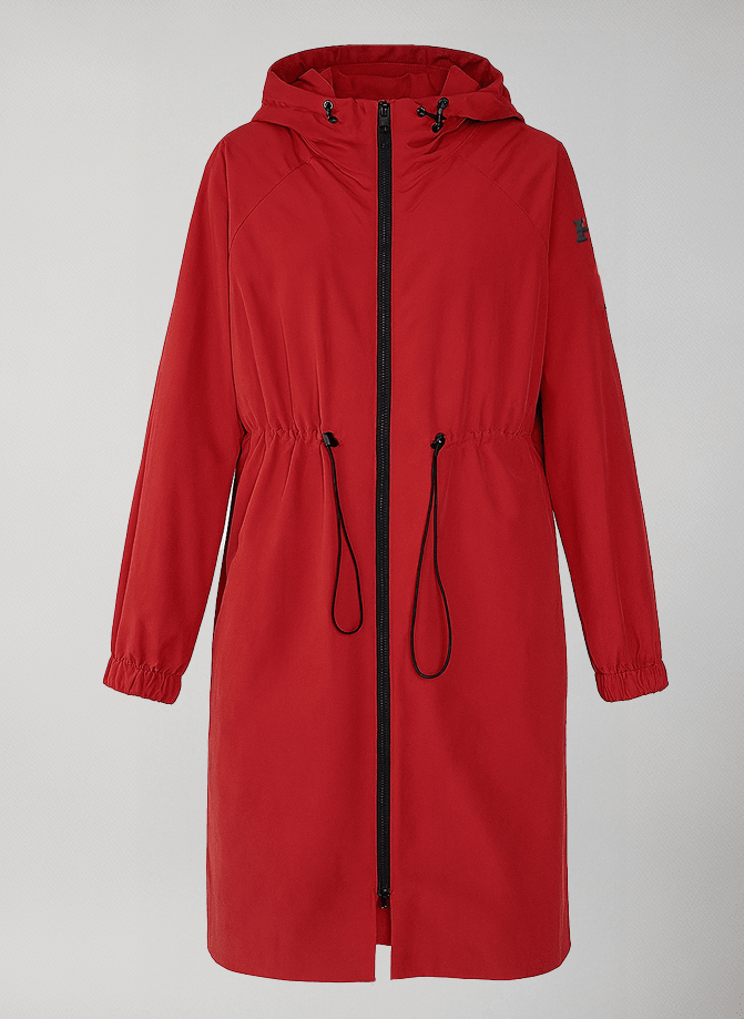 giacca lunga donna mezza stagione rossa rodi coat #Red - Red