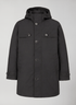 giacca trench overfit uomo mezza stagione city coat #Black