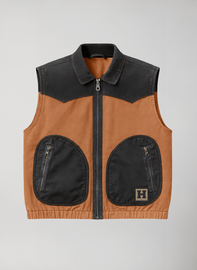 gillet comfort fit mezza stagione yukon fit #Orange - Orange