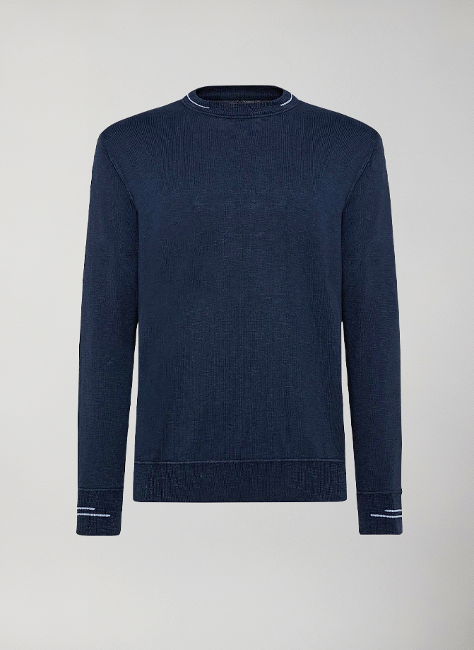 Marine Crew-Neck #Dark Blue - Dark Blue