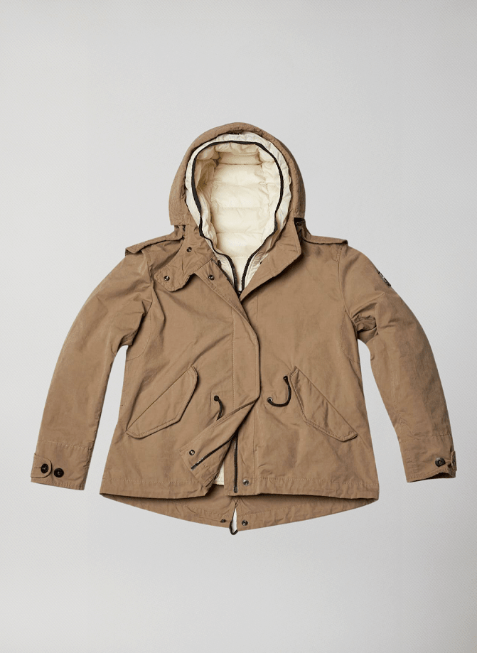 Havilland Jacket Plus - L. Brown+Cream
