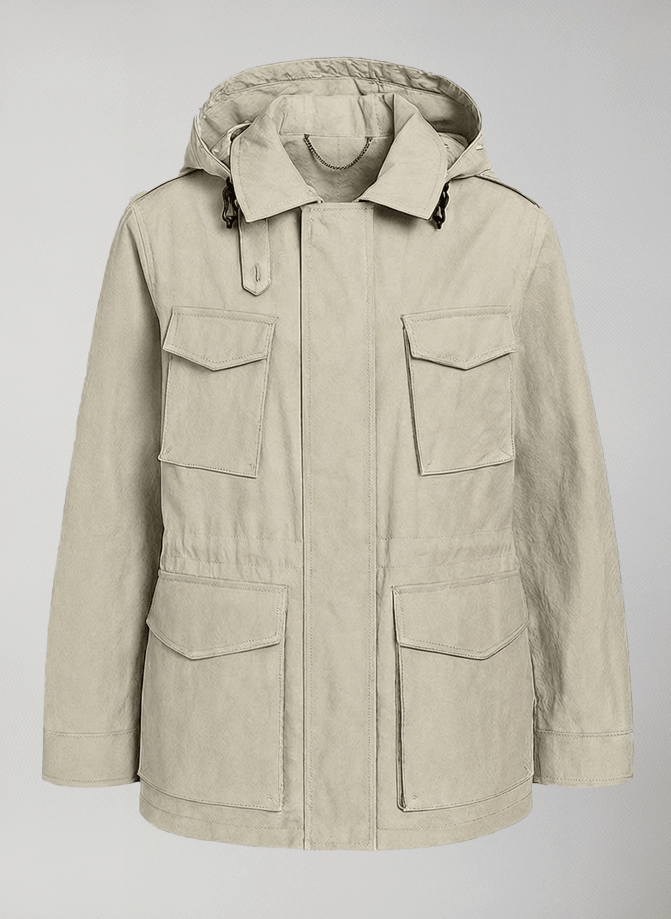 Aron Field Jacket #Beige - Beige