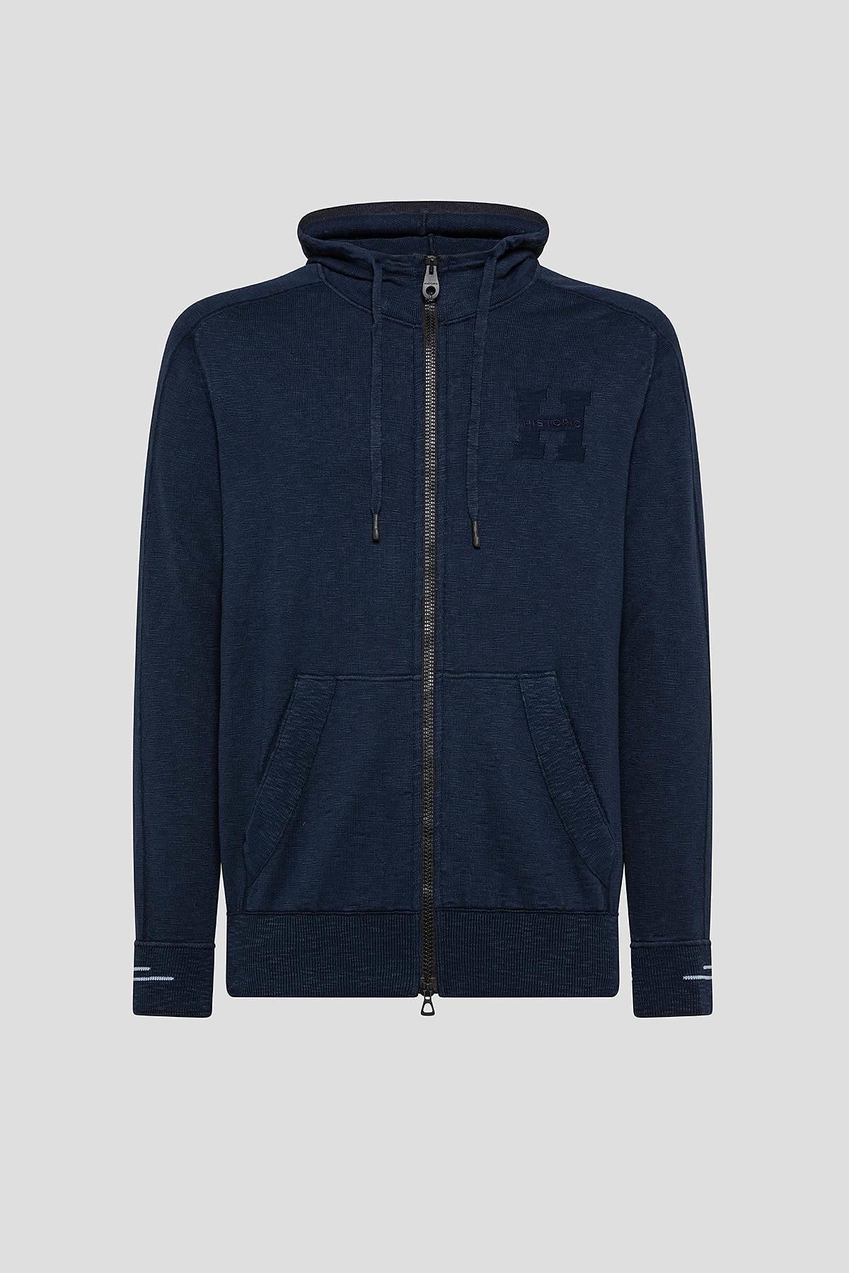 Marine Knitted Sweatshirt - Historic Brand - Dark Blue