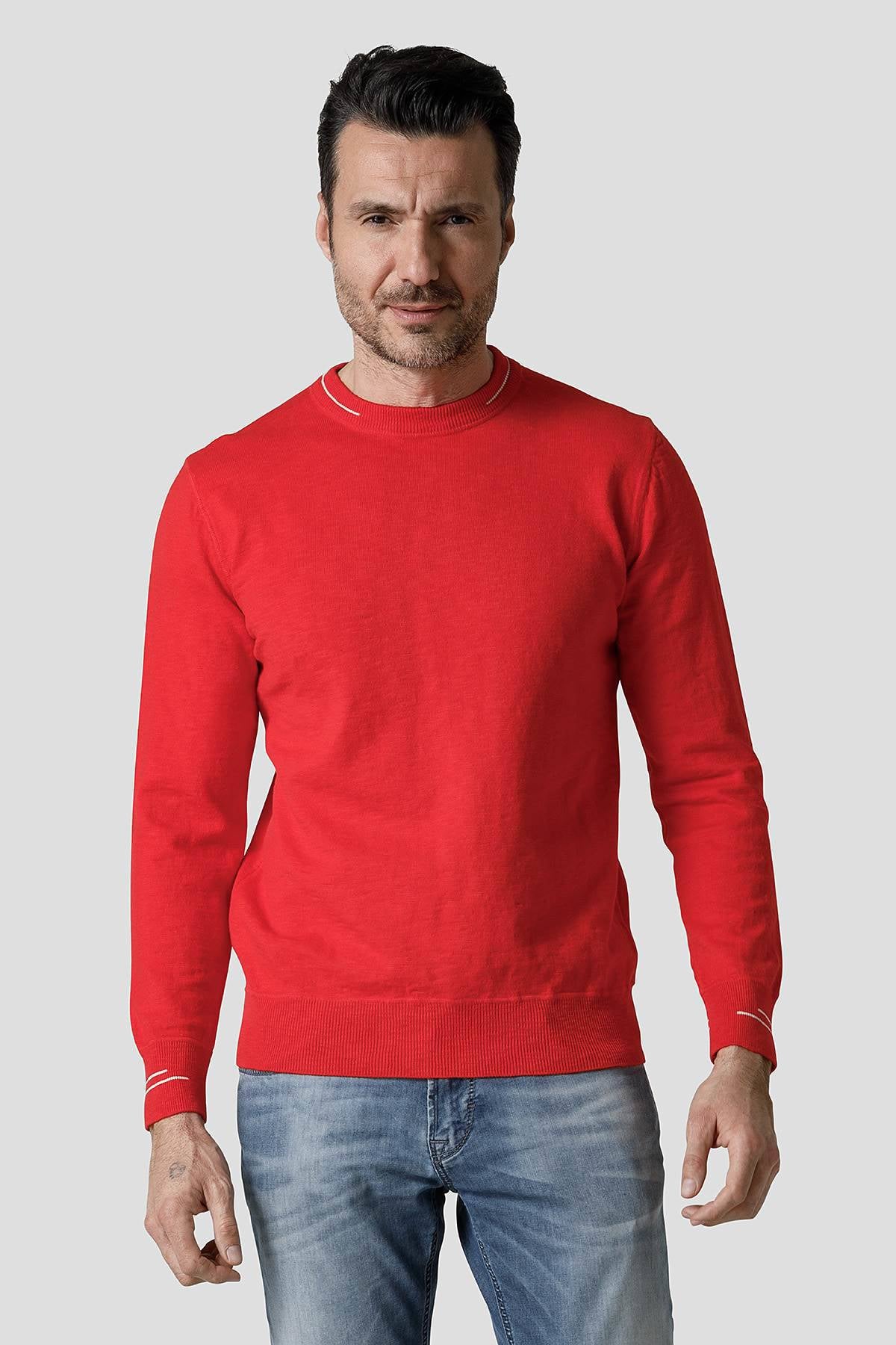 Marine Crew-Neck - Historic Brand - Red