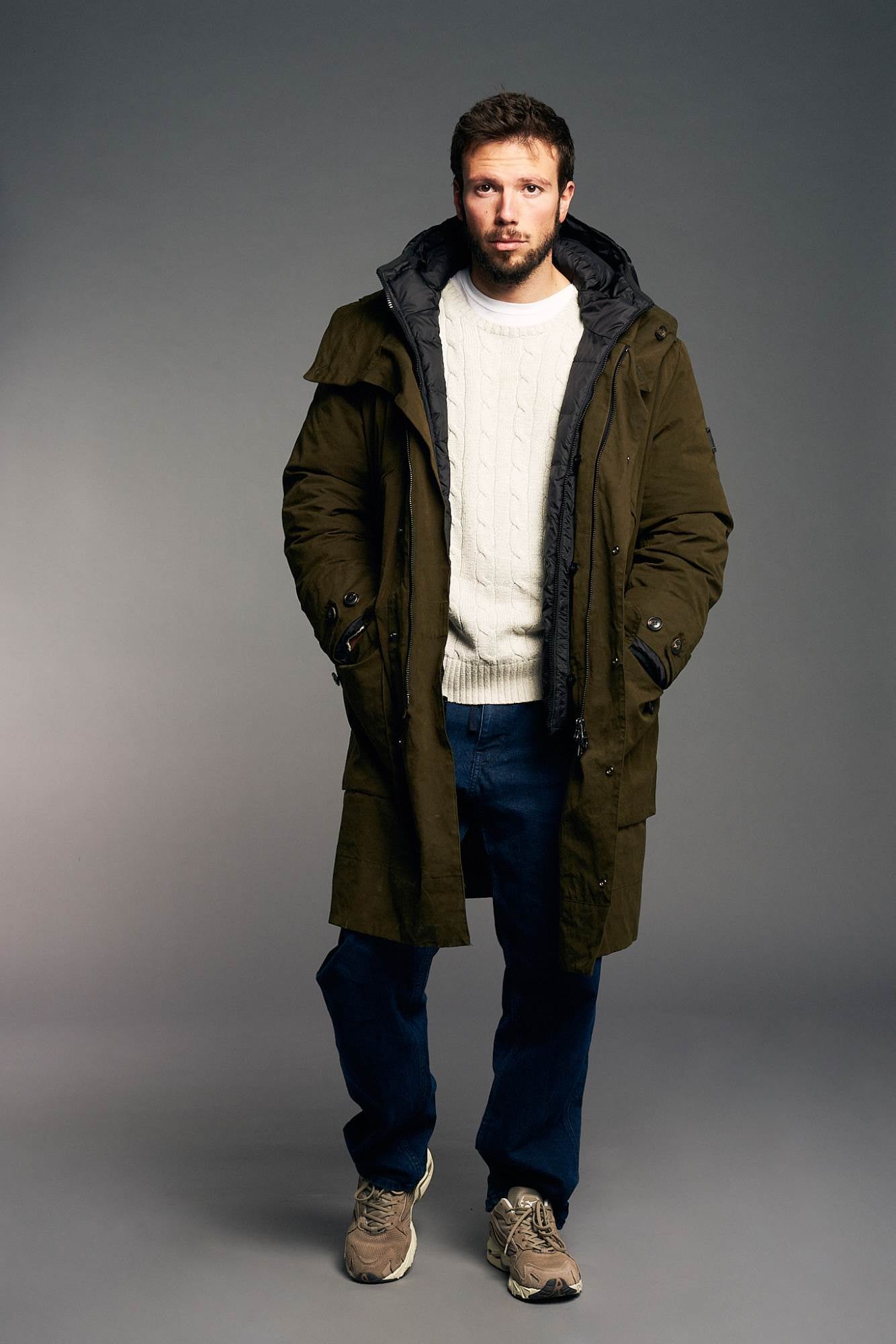 Frank Coat Plus - Historic Brand - Military Green+Black